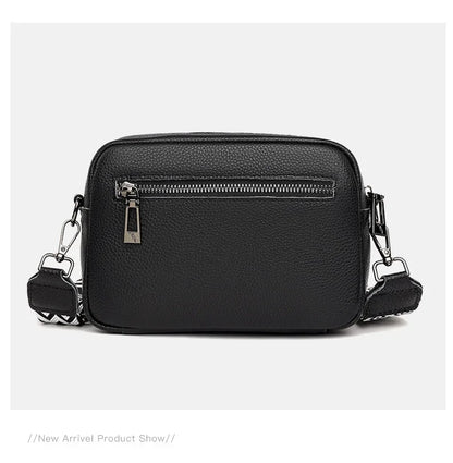 Women Crossbody Bag Multi Space Fashion Design Sense Large Capacity PU Material Lightweight Single Shoulder Bag