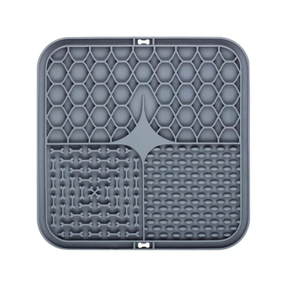 Pet Lick Silicone Mat Pet Slow Food Plate Dog Bathing Distraction Silicone Dog Sucker Food Training Dog Feeder Supplies for Dogs