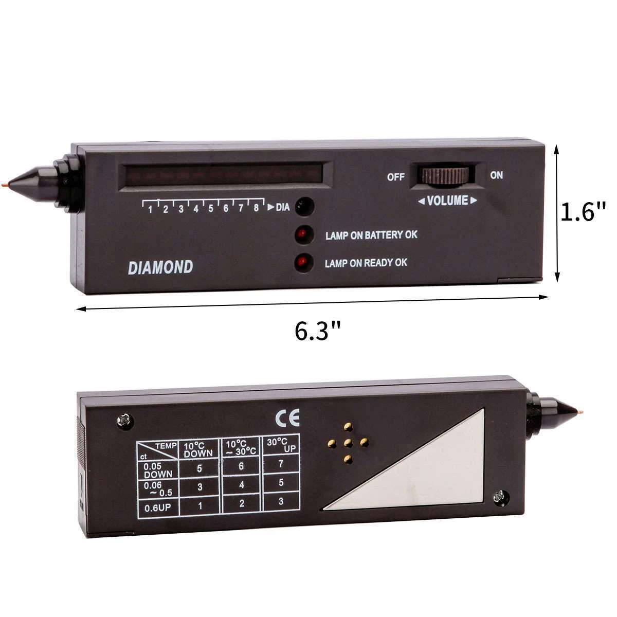 HOMEFISH Diamond Tester High Accuracy Diamond Tester Pen Jewelry Diamond Tester Professional Diamond Selector Diamond Tester Kit