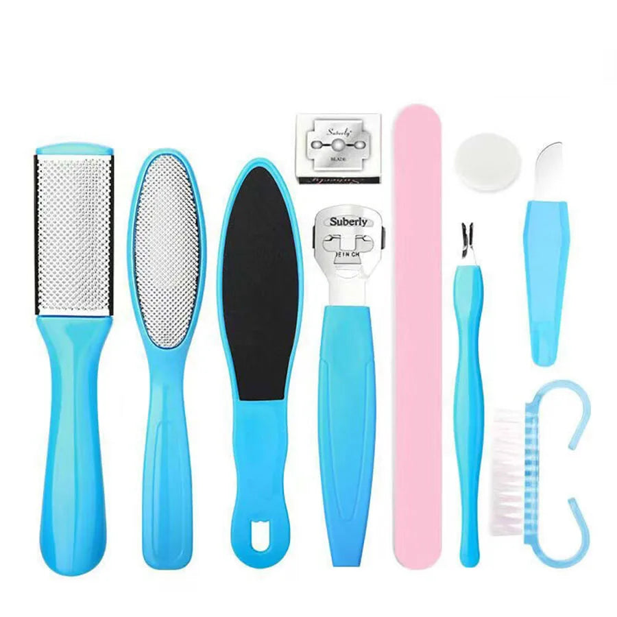 Professional Pedicure Tool Set, Stainless Steel Foot Care Kit, Dead Skin Remover, Pedicure Kit, Foot File Kit, Foot Healing Tissue Remover