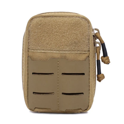 Tactical Mini Belt Pouches, Multi-Purpose Small Battery Case Compact Utility EDC Card Slot Holder Waist Bags Military Molle Pack