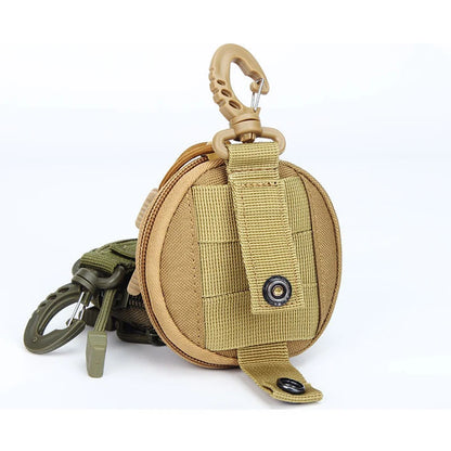 1000D New Outdoor Casual Men Coin Wallet Portable Mini Money Coin Pouch Keys Holder Waist Bag Round Small Case Zipper Wallet