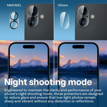Camera Protector For iPhone 17 16 15 14 13 Pro Max 13Mini 17Air Tempered Glass Len Screen Protectors Glass Film For iPhone 17 16