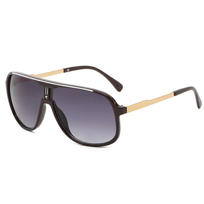 Men's Vintage-Inspired Fashion Fashion Glasses with Large Curved Frames - Perfect for Parties