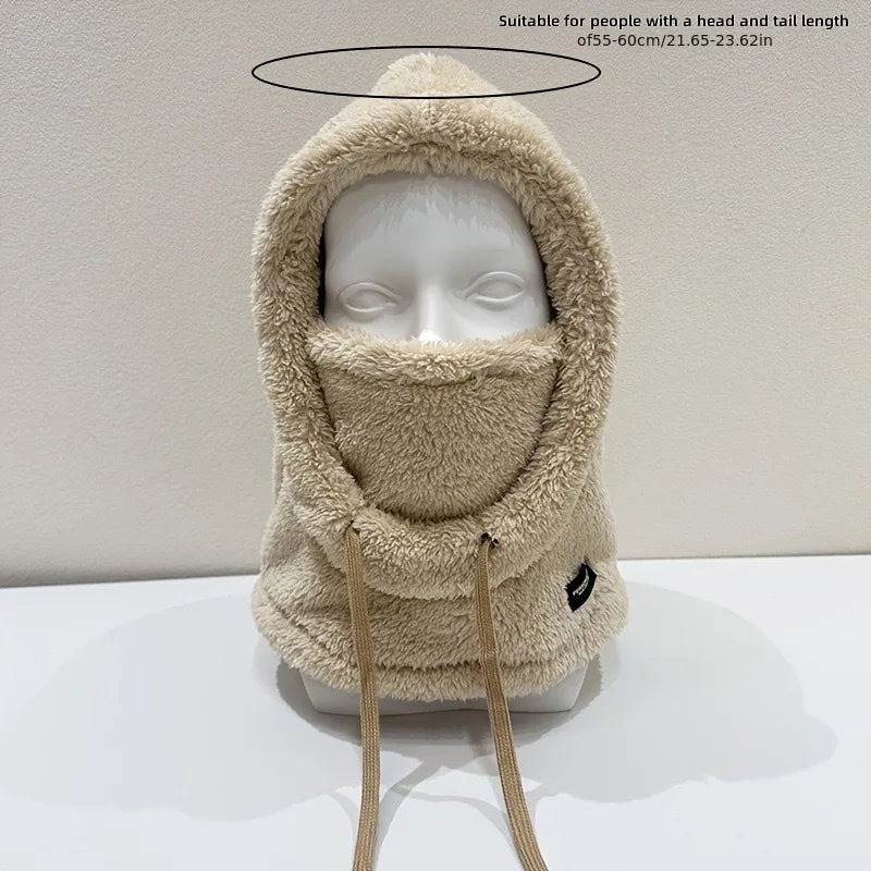 1/2pcs Winter Warm Balaclava Thermal Windproof Ski Hood Motocycle Face Cover Polar Fleece Adjustable Cycling Neck Cover Mask