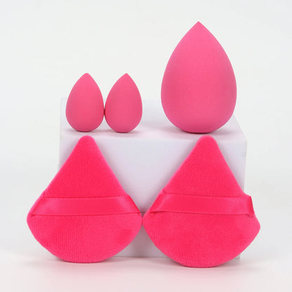 5Pcs Professional Makeup Sponge Set - Soft, Gentle, Multi-Purpose Tools for Perfect Foundation, Powder and Blush Application