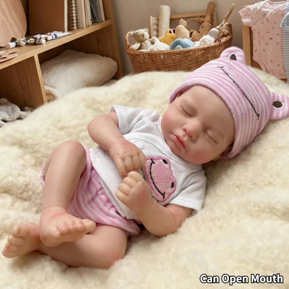 OtardDolls Loulou Can Open mouth Reborn Doll Baby Full Body Soft Silicone Bebe Doll Toys