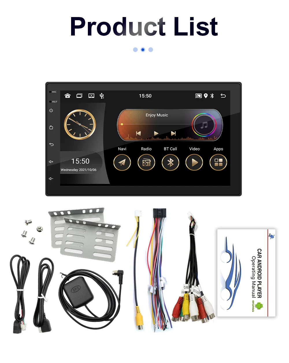 7/9/10 inch Universal Android 13 Car Radio 32G/64G Autoradio android 2 Din car radio GPS BT Central Multimedia Smart car systems