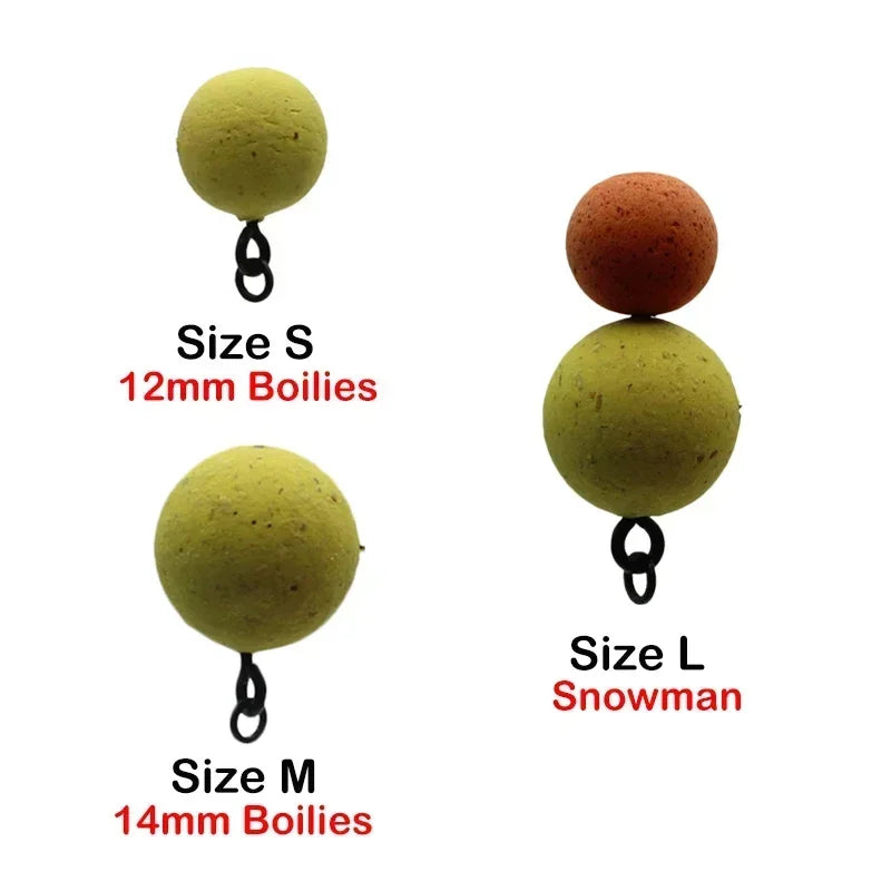 Carp Bait Screws With Ring Mirco Swivel Carp Bait For Carp Ronnie Rig Zig Chod Boilies Screws Carp Hiar Rig Terminal Tackle