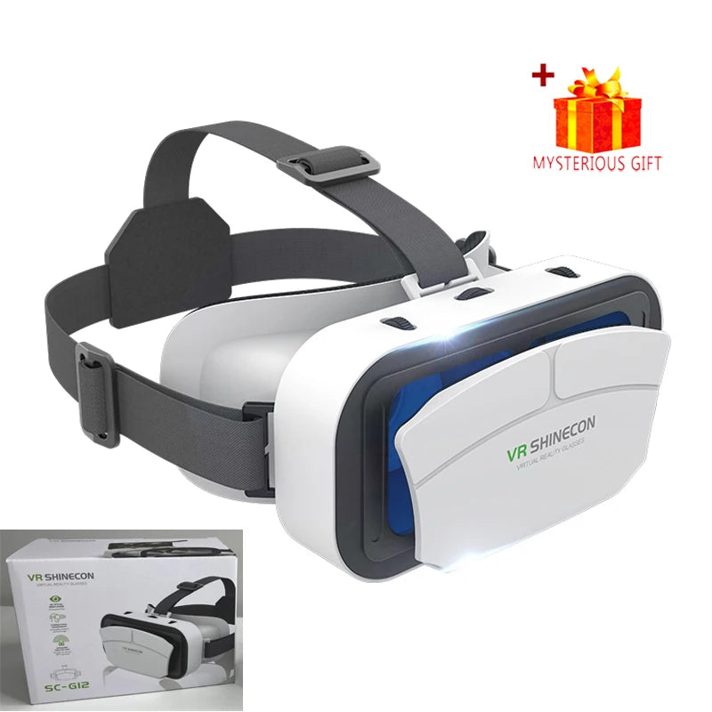 Shinecon Viar Virtual Reality VR Glasses Headset 3D Device Helmet Goggles Lenses For Smartphone Smart Phone Game Cell Mobile Set
