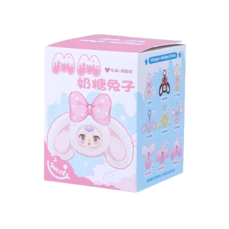 MM Milk Candy Second Generation Plush Vinyl Cartoon Cute Doll Model Toys Blind Box Keychain Bag Charm Decoration Birthday Gifts