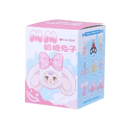 MM Milk Candy Second Generation Plush Vinyl Cartoon Cute Doll Model Toys Blind Box Keychain Bag Charm Decoration Birthday Gifts