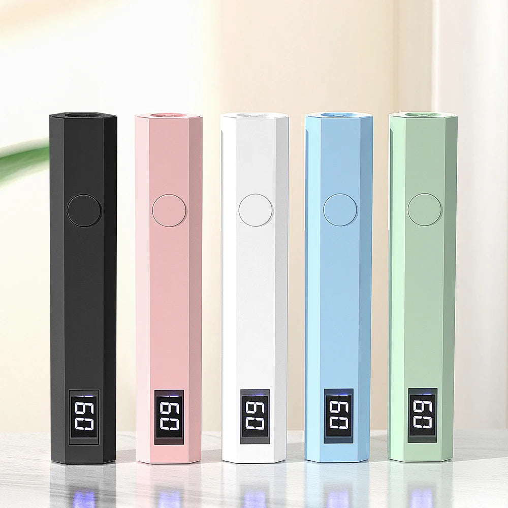 YIKOOLIN Mini Handheld UV Light Fast Gel Nail Drying Lamp for Home Salon Tools Professional Nail Phototherapy Flashlight Pen