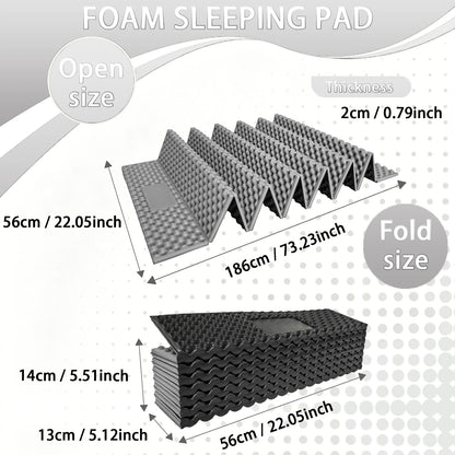 Egg Nest Sleeping Mat 330g Ultralight Aluminum Foil Pad Portable Insulated Camping Mat for Hiking Backpacking Tent Beach Yoga