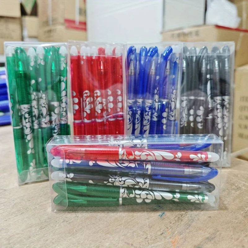 Boxed Multicolor Erasable Gel Pens, Medium Tip 0.5mm, Smooth Writing, Suitable for Office and Everyday Use, Christmas Present