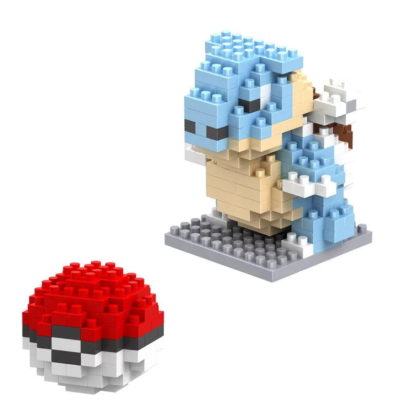 75 Style Building Blocks Assembly Anime Picachu Charizard Doll Blastoise Bulbasaur Gengar Bricks Figures Toy for Kid Gift