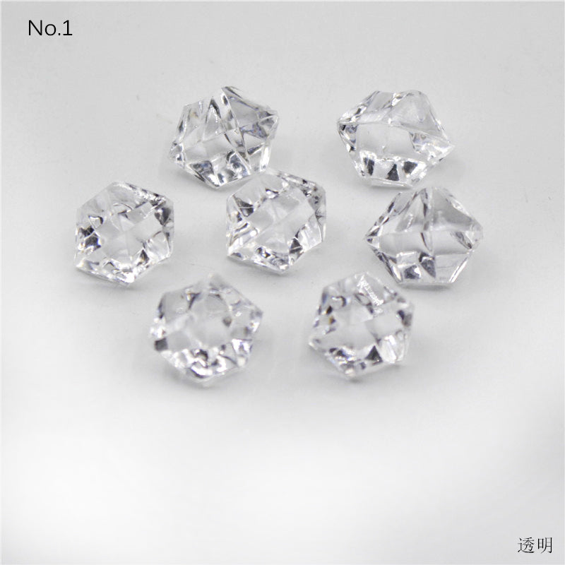 100PCS Plastic Gems Ice Grains Colorful Stones Children Jewels Acrylic Jewels Ice Counter Crystal Diamonds DIY Crafts Beads Toy