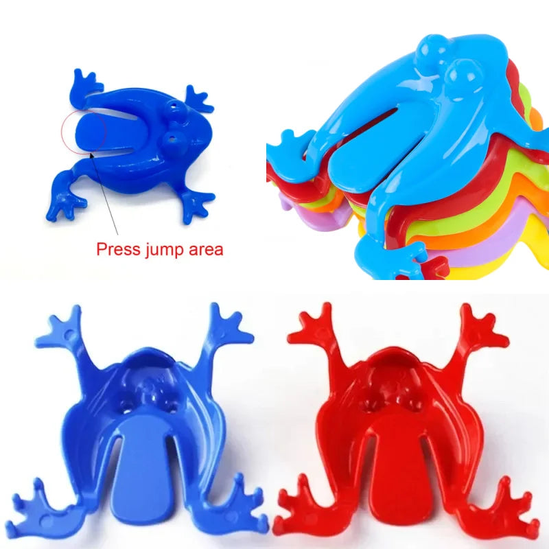 20pcs Jumping Plastic Frog Bounce Fidget Classic Toy Stress Relief Toy Birthday，Family Party Game Toy Discounts Prizes