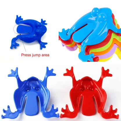 20pcs Jumping Plastic Frog Bounce Fidget Classic Toy Stress Relief Toy Birthday，Family Party Game Toy Discounts Prizes