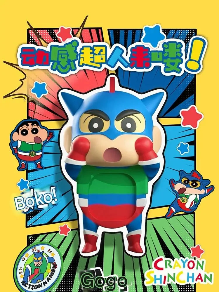 Kucikuji Original Crayon Shin Chan Blind Boxs Toys Kawaii Figures Anime Model Mobile Phone And Computer Screen Car Ornament Toys