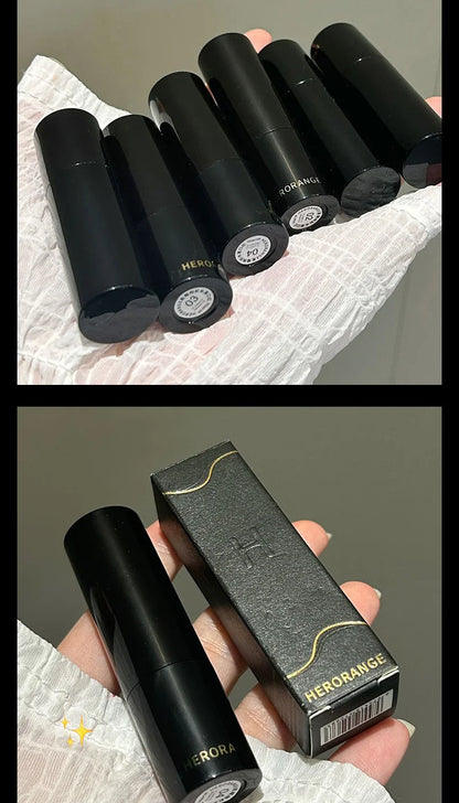 HERORANGE~ Low Saturation Light Lipstick Multi-purpose Stick Moisturizing White Natural Holding Mirror lipstick
