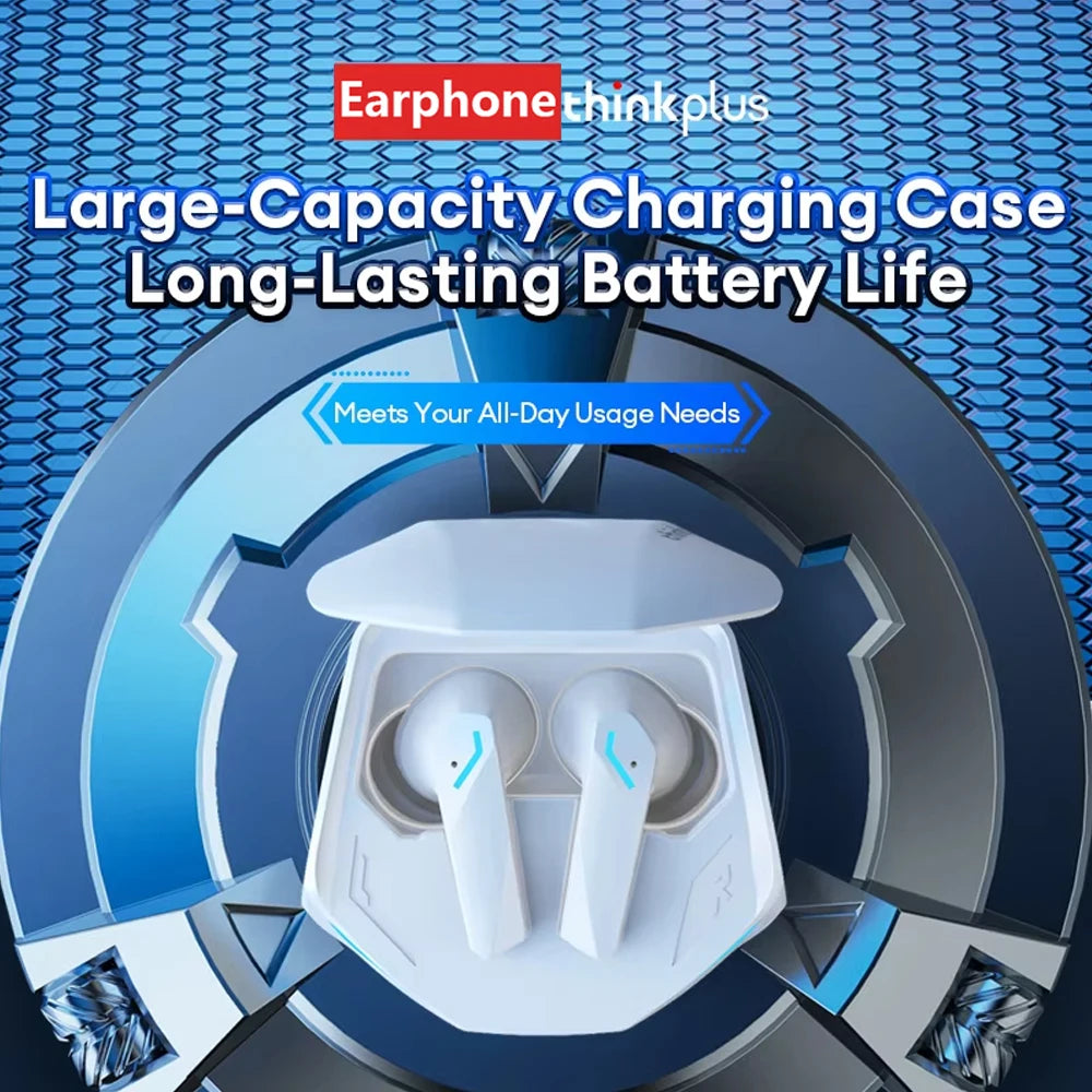 2026 For Lenovo Pro Wireless Bluetooth 5.3 Earphones Gaming Low Latency Dual Mode Music Earbuds Sports In-Ear Headset With Mic