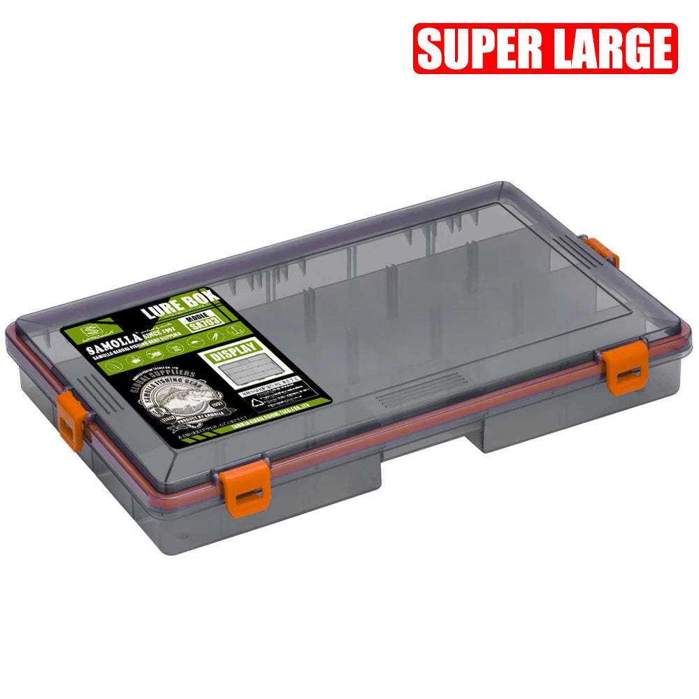 SAMOLLA Fishing Tackle Waterproof Box Lure Storage Lure Hook Boxes Baits Container Storage Case Fishing Accessories