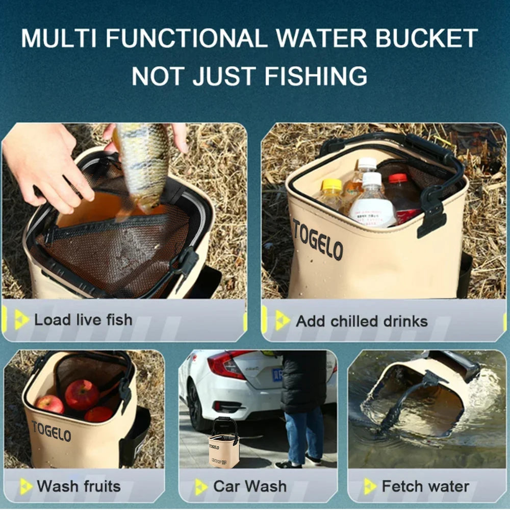 8L/13L Bucket All for Fishing Stuff Fishing Supplies New Accessorie Tackle Articles Accessory Suitcase Good Sports Entertainment