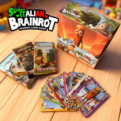 Italian Brainrot Collection Cards Trading Cards Game Card Battle Carte Toystung Sahur Tralalero Tralala For Fans Children Gift