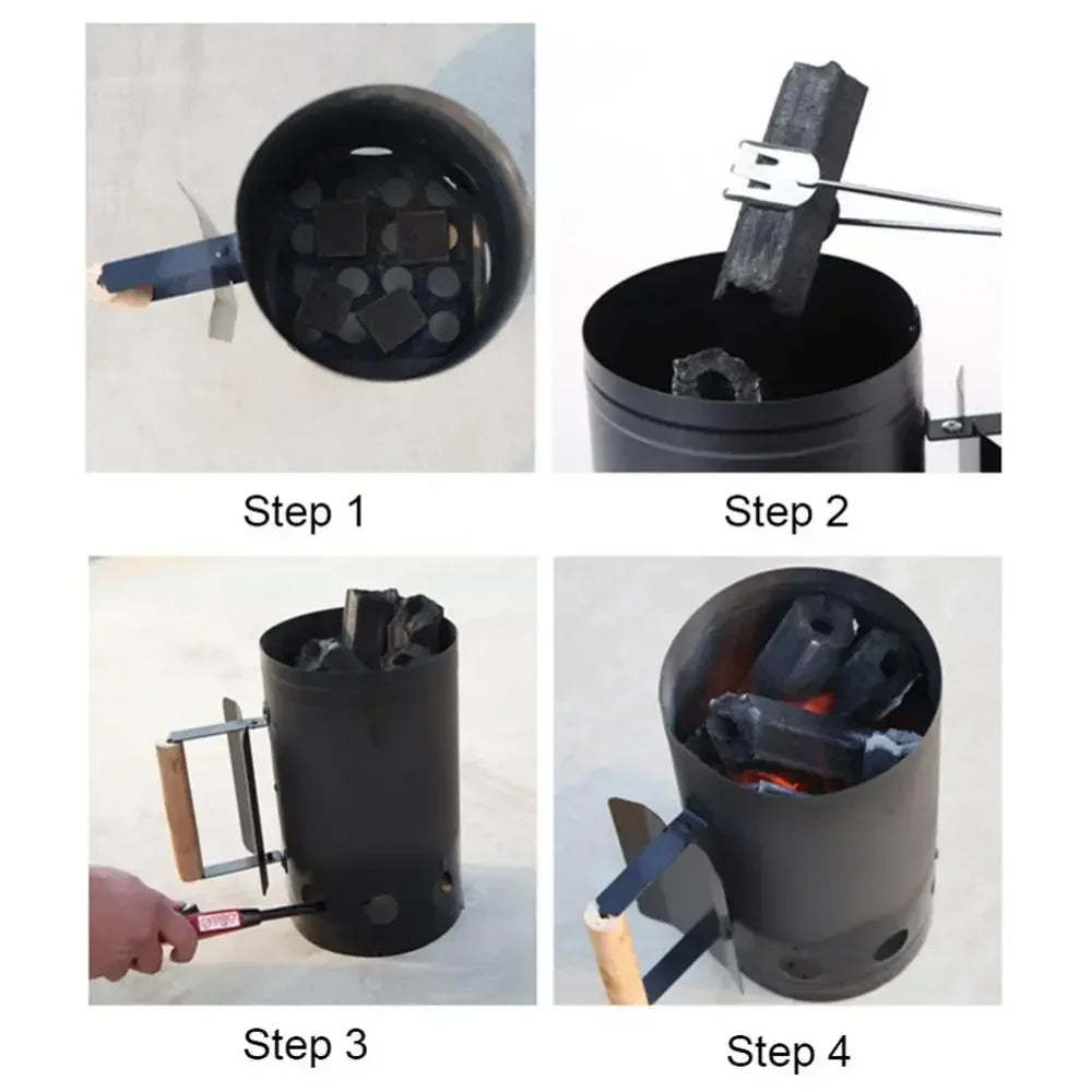 Spark Bucket Charcoal Bucket Charcoal Ignition Charcoal Bucket Barbecue Stove  Igniter Outdoor Barbecue Stove Ignition Cylinder