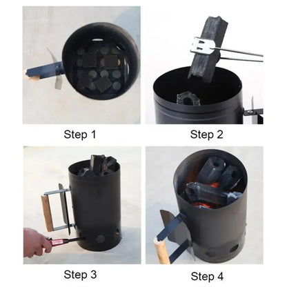Spark Bucket Charcoal Bucket Charcoal Ignition Charcoal Bucket Barbecue Stove  Igniter Outdoor Barbecue Stove Ignition Cylinder
