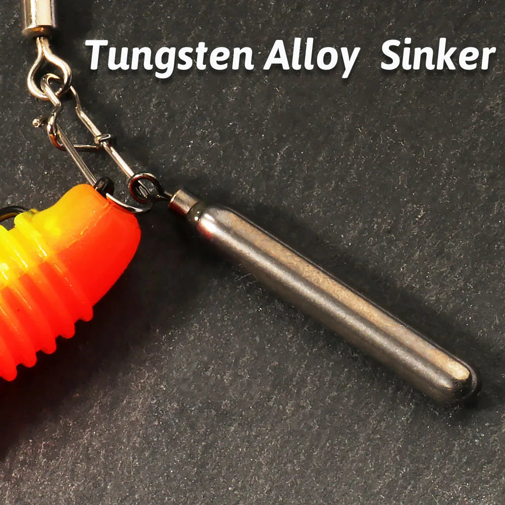Tungsten Steel Fishing Weight Mold 1.8g 3.5g 5.3g 7g 10.5g cylinder Drop Shot Pendant Swivel Pesca Metal Jig Cast Tackle Sinker
