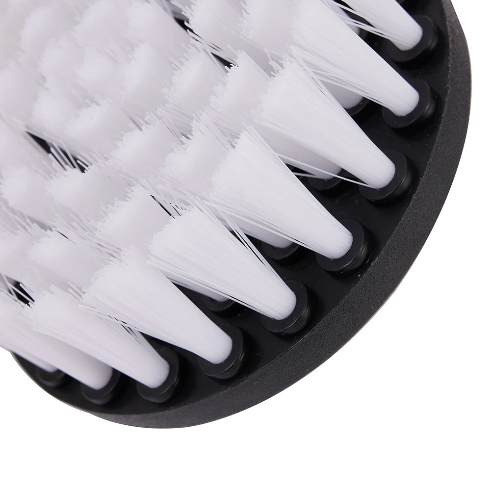1Pcs 4in Soft Drill Brush Car Soft Brush Drill Kit Attachment For Cleaning Carpet & Leather And Upholstery Car Soft Brush Kits