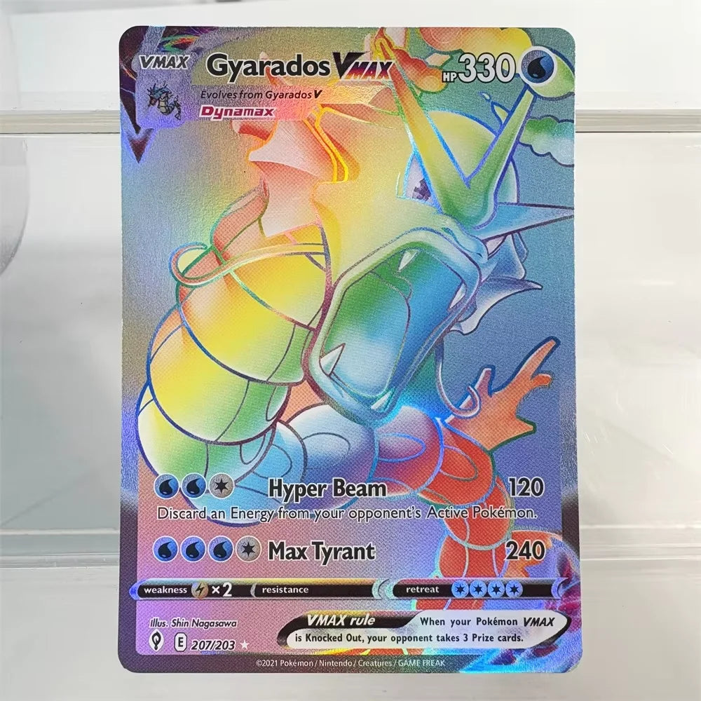 PKM Holographic Flash Proxy Cards Glaceon Dialga Gyarados Giratina Garchomp Foil Cards Game Collection PTCG PROXY