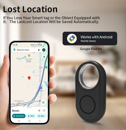 Long Distance Tracker for Samsung Device via Android Google Find Hub App Locator Finder Far Away Positioning Anti-lost Smart Tag