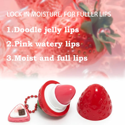 Random Shiping 1PC Strawberry Lip Gloss Lipstick Moisturizing Winter Antifreeze Anti Crack Moisturizing Lasting Lip Balm