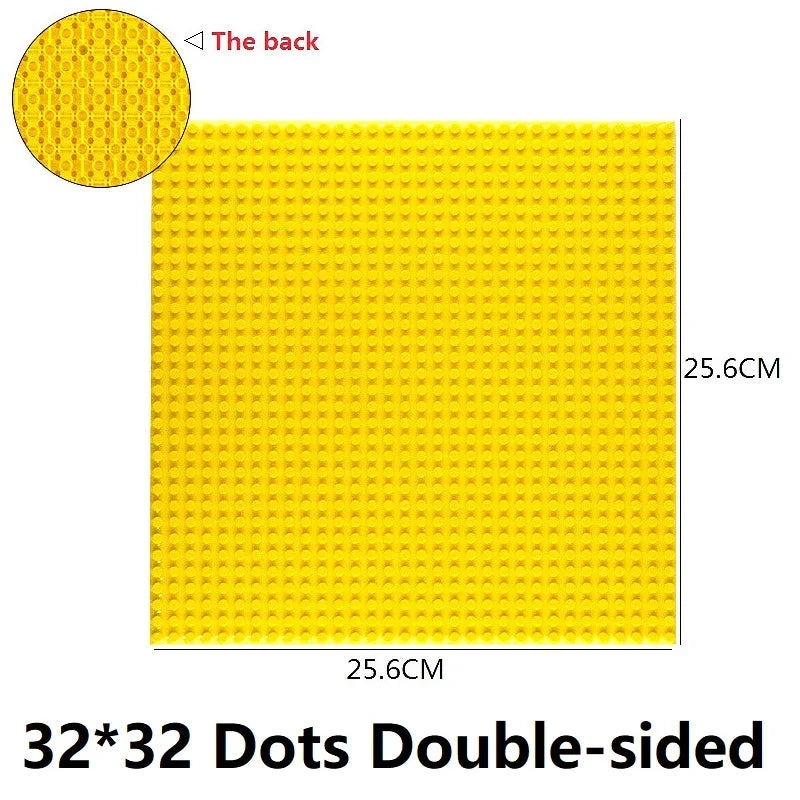 Single Double Sided Classic Base Plates Blocks Plates  32x32 16x16 16x32 Dots DIY Simulated scene Building block base Toy