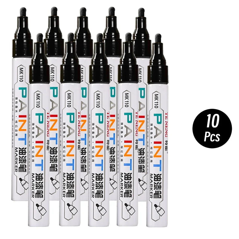 8 Colors Car Scratch Repair Paint Pen Quick Dry Touch Up Paint Repair Pen Waterproof Wheel Tyre Marker Auto Paint Marker Pens