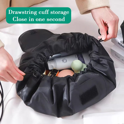 Homefish Women Drawstring Cosmetic Bag Travel Storage Makeup Bag Organizer Female Pouch Portable Waterproof Toiletry Beauty Case
