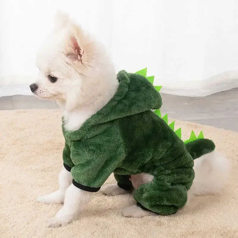 Cartoon Animal Dog Cat Costume Small Dogs Cat Winter Warm Pet Jumpsuit Pajama for Yorkies Poodle Overalls Puppy Mascotas Clothes