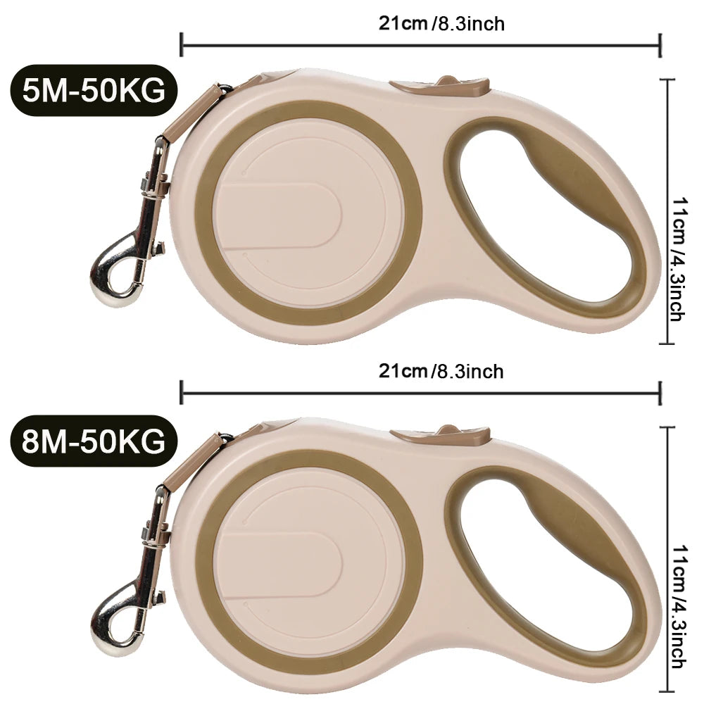 Long Strong Pet Leash For Large Dogs Durable Nylon Retractable Big Dog Walking Leash Leads Automatic Extending Dog Leash Rope