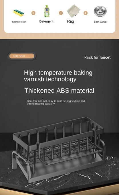 Kitchen Shelf Cleaning Cloth Storage Draining Rack Household Detergent Sponge Rack Water Sink Water Sink Water Sink Artifact