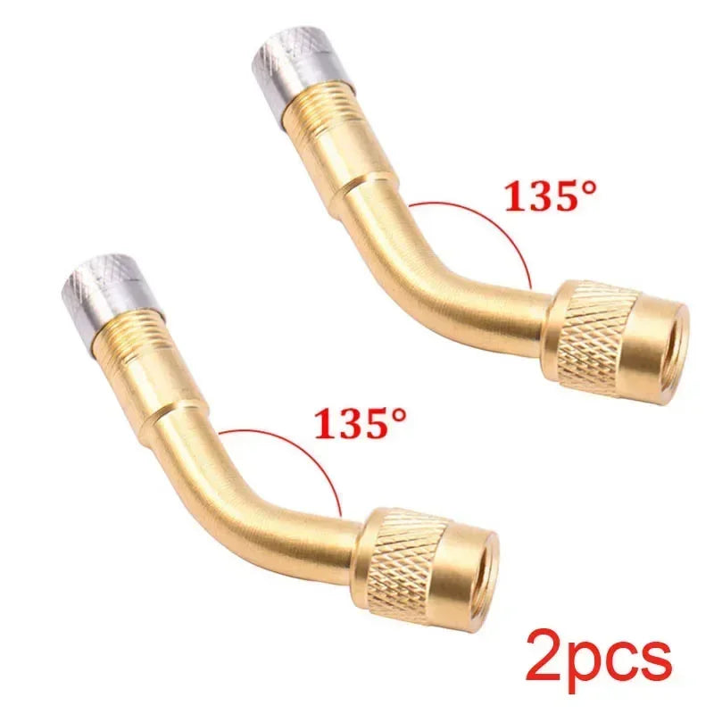 45 90 135 Degree Angle Bent Valve Adaptor Tyre Tube Valve Extension Adapter for Motorcycle Truck Car Moto Bike