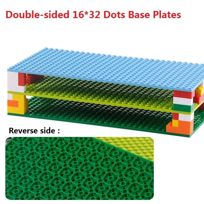Single Double Sided Classic Base Plates Blocks Plates  32x32 16x16 16x32 Dots DIY Simulated scene Building block base Toy