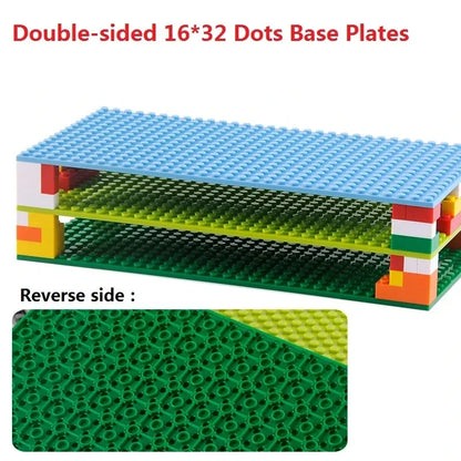 Single Double Sided Classic Base Plates Blocks Plates  32x32 16x16 16x32 Dots DIY Simulated scene Building block base Toy