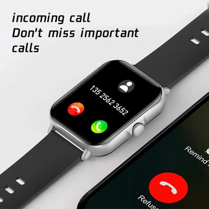 2025 2.01'' Smart Watch Bluetooth Call Play Music Smartwatch Fitness Clock Sport Waterproof Watches for Men Women iPhone Android