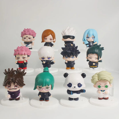 12pcs/set Animation Jujutsu Kaisen Itadori Yuji Gojo Satoru Ryomen Sukuna Megumi Kugisaki Action Figure Collection Anime Model