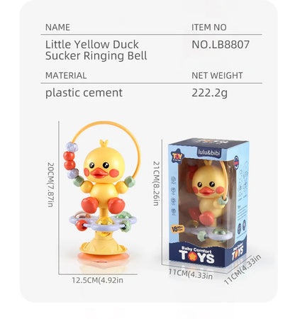 Cartoon Baby soothing ringing toy with fun sound effects nursery rhyme baby dining table suction cup puzzle early education toy