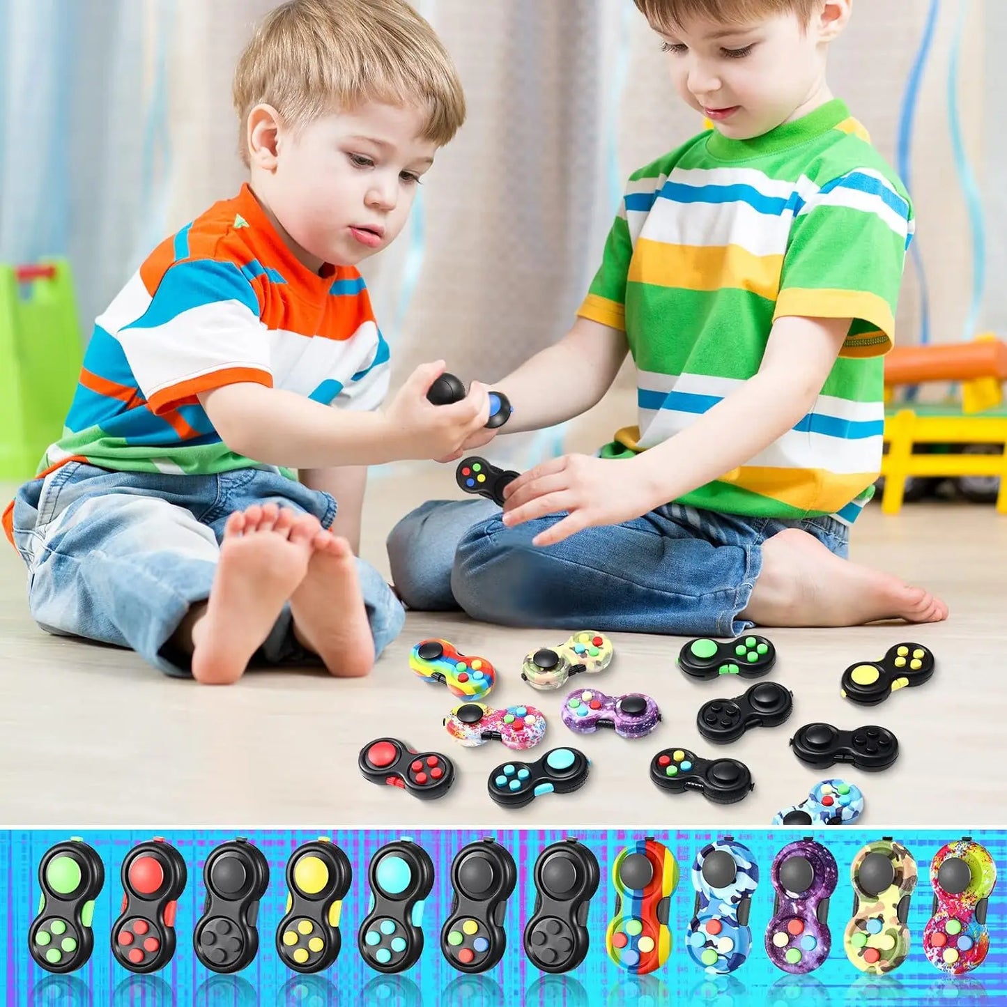 Fidget Pad Retro Classic Fidget Controller Handheld Fidget Game Controller Fun Fidget Pad Packs Classic Fidget Toys