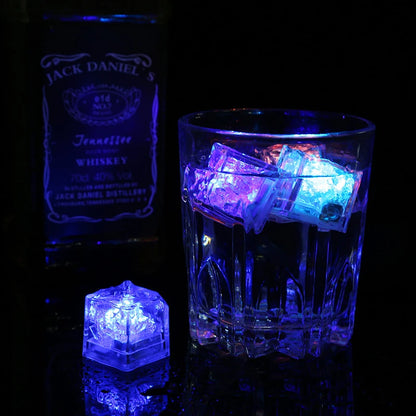 6/12PCS Baby Bath Bathtub LED Light Up Toys Colorful Waterproof Glowing Ice Cube for Bathtub Swimming Pool Birthday Xmas Gift